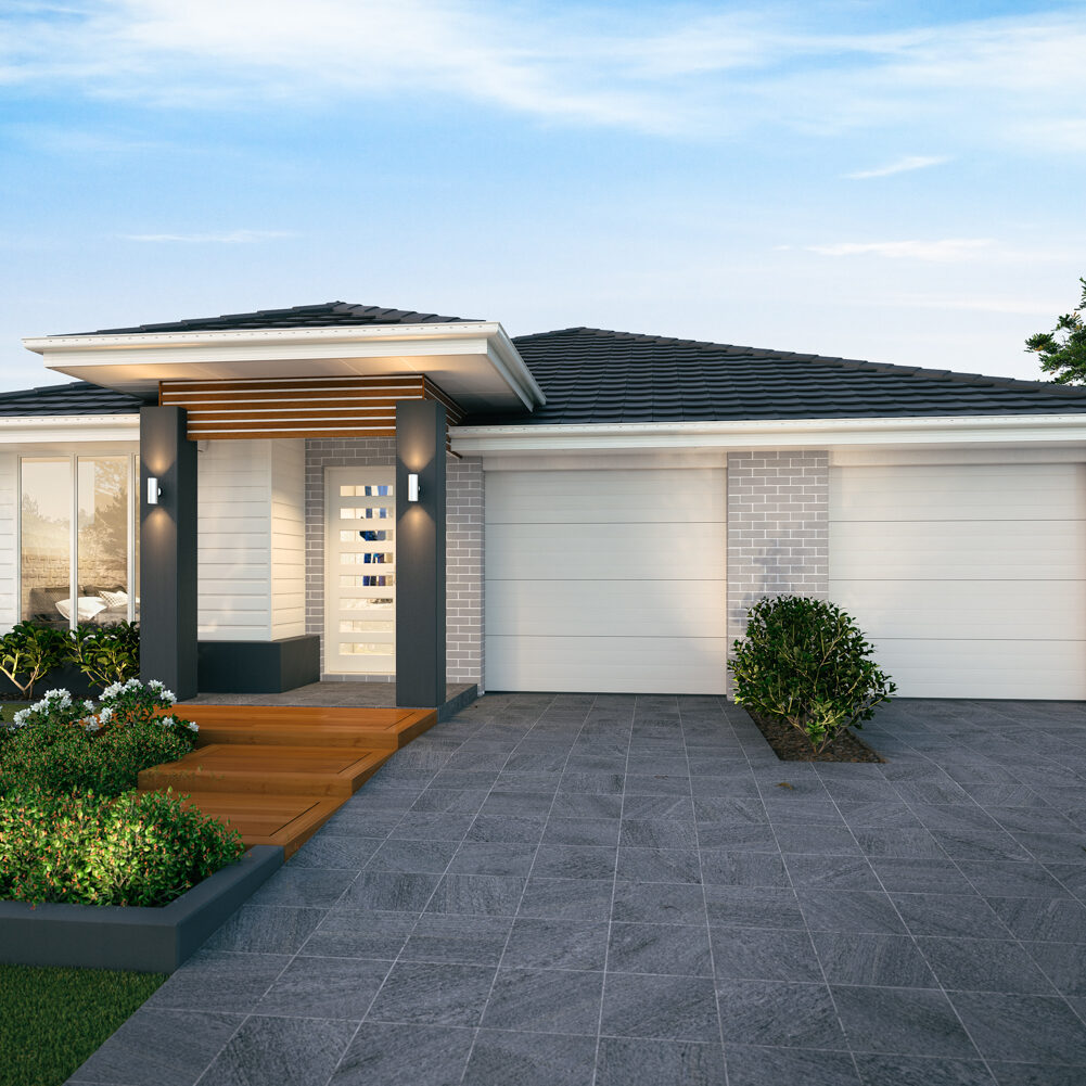 New Home Front of brand new home with double garage